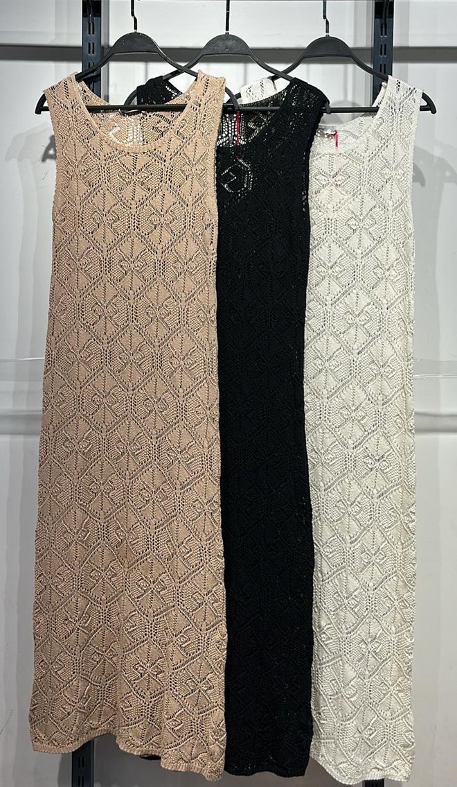 Cream Rouge Vestido Tipo Suéter De Punto Ropa al por mayor Casual