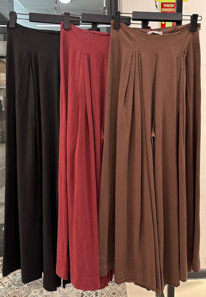 Cream Rouge Trousers Skirt With Corset Wholesale Clothing Casual