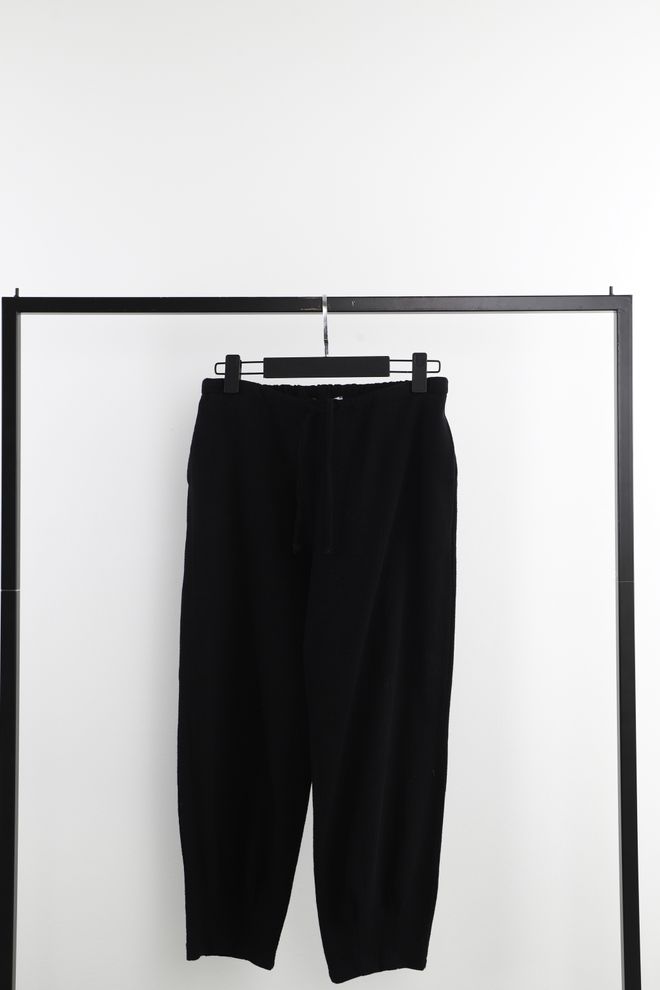 Cream Rouge Trouser Leg Pleated Sash Black Wholesale Clothing Birthday