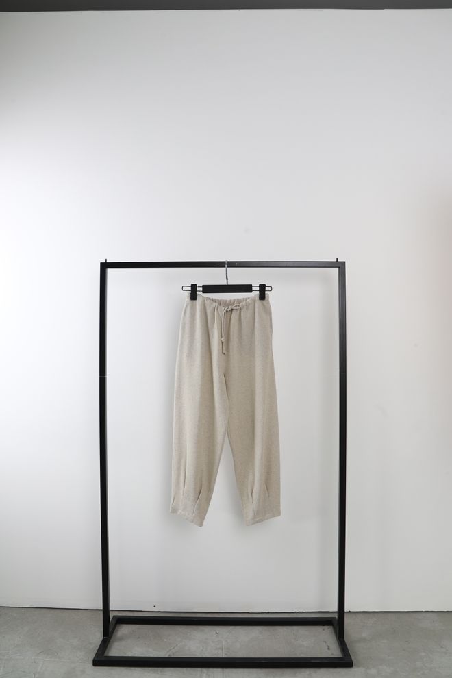 Cream Rouge Trouser Leg Pleated Sash Ecru Wholesale Clothing Casual