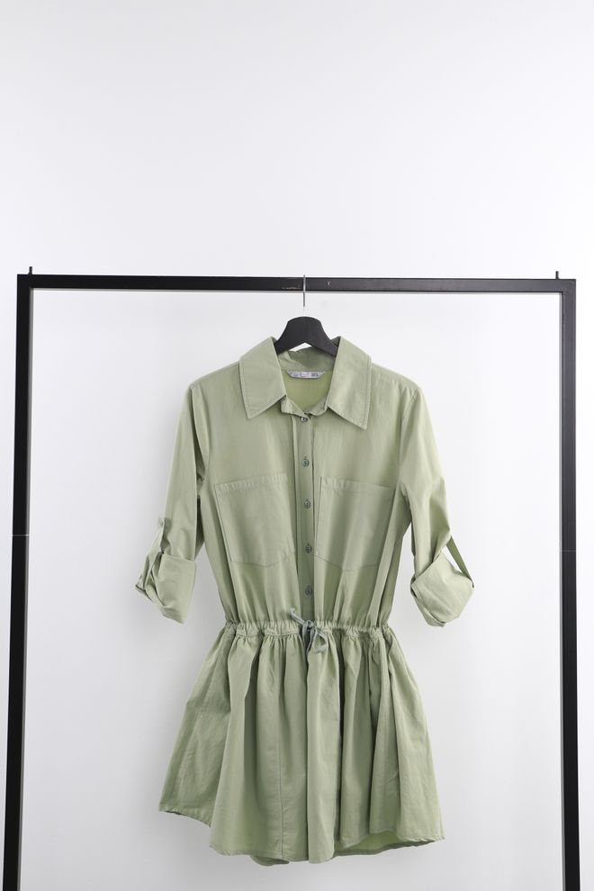 Cream Rouge Mono Con Pantalones Cortos Verde Menta Ropa al por mayor Casual