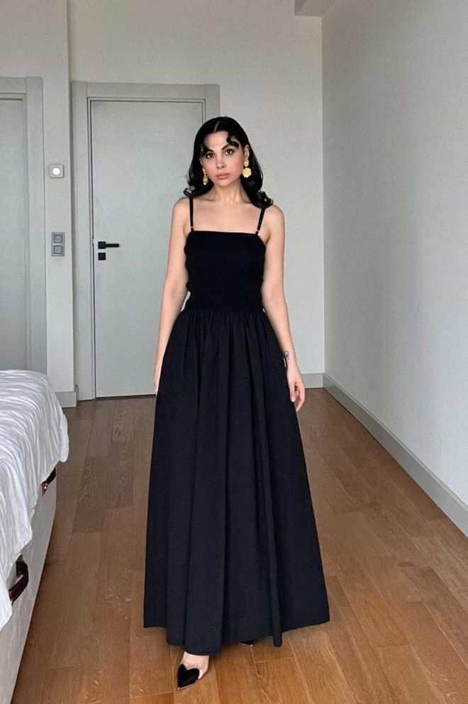 Cream Rouge Vestido Maxi Sin Tirantes Ropa al por mayor Elegante