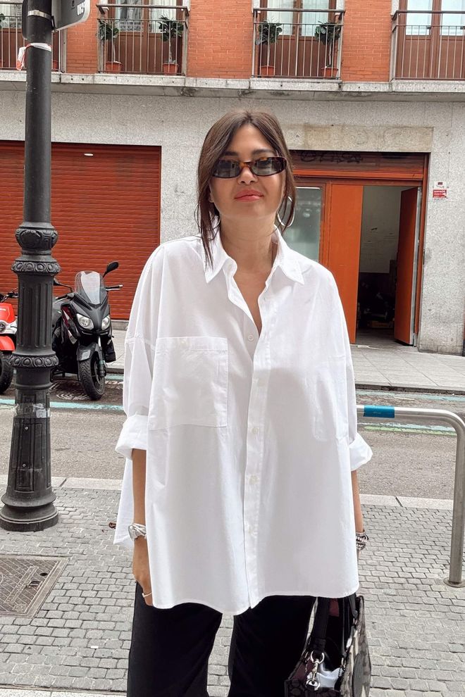 Cream Rouge Λευκή Ασύμμετρη Μίνι Φούστα Με Τσέπη Patch Χονδρικό εμπόριο ενδυμάτων Streetwear