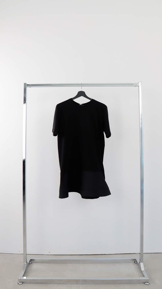 Cream Rouge Μαύρο Casual Αθλητικό T shirt Μίνι Φόρεμα Χονδρικό εμπόριο ενδυμάτων Casual