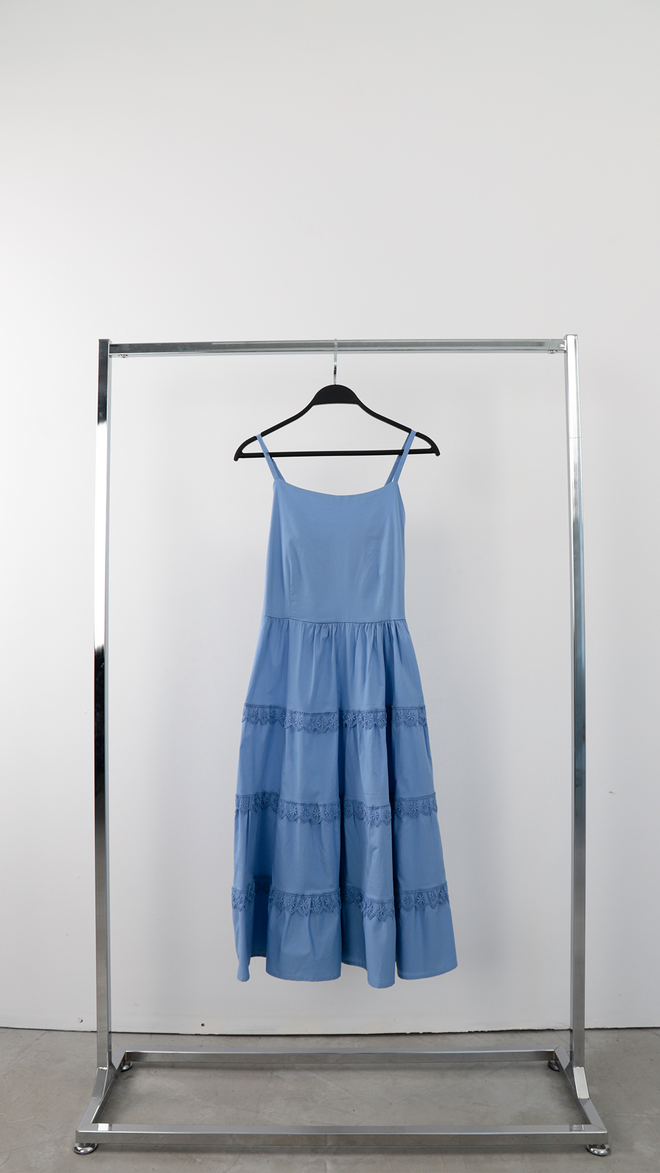 Cream Rouge Vestito Khaki Fit And Flare Con Scollo Quadrato Abbigliamento all'ingrosso Casuale