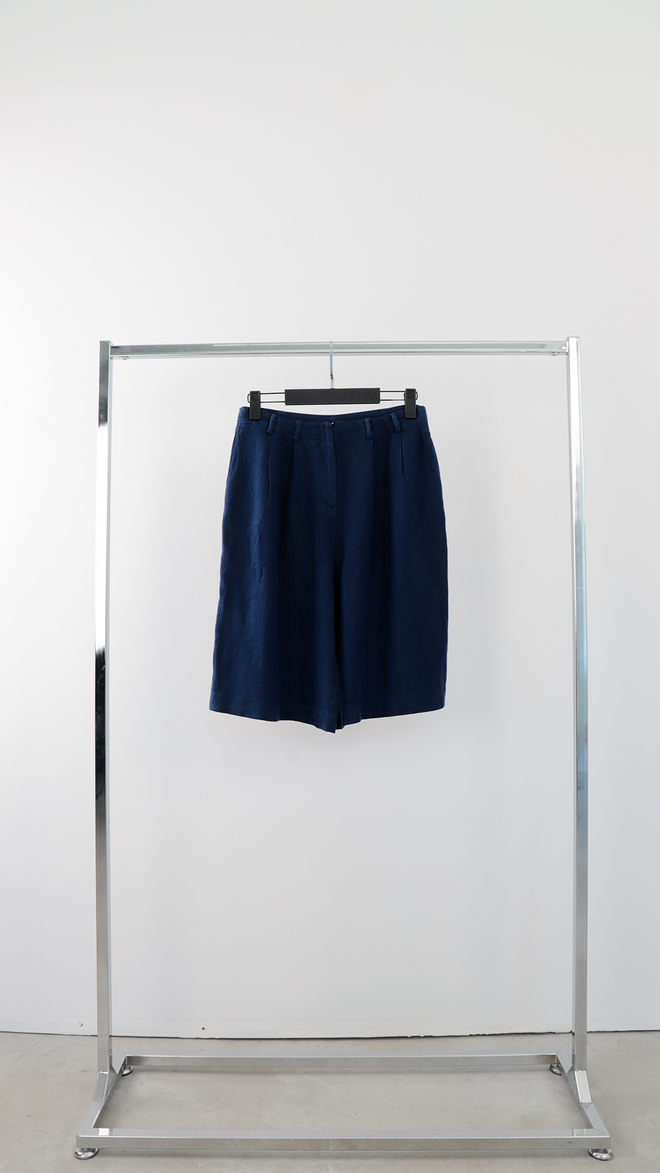 Cream Rouge Παντελόνι Culottes Casual Μετριοπαθές Κομψό Μπλε Μαρέν Χονδρικό εμπόριο ενδυμάτων Απλό