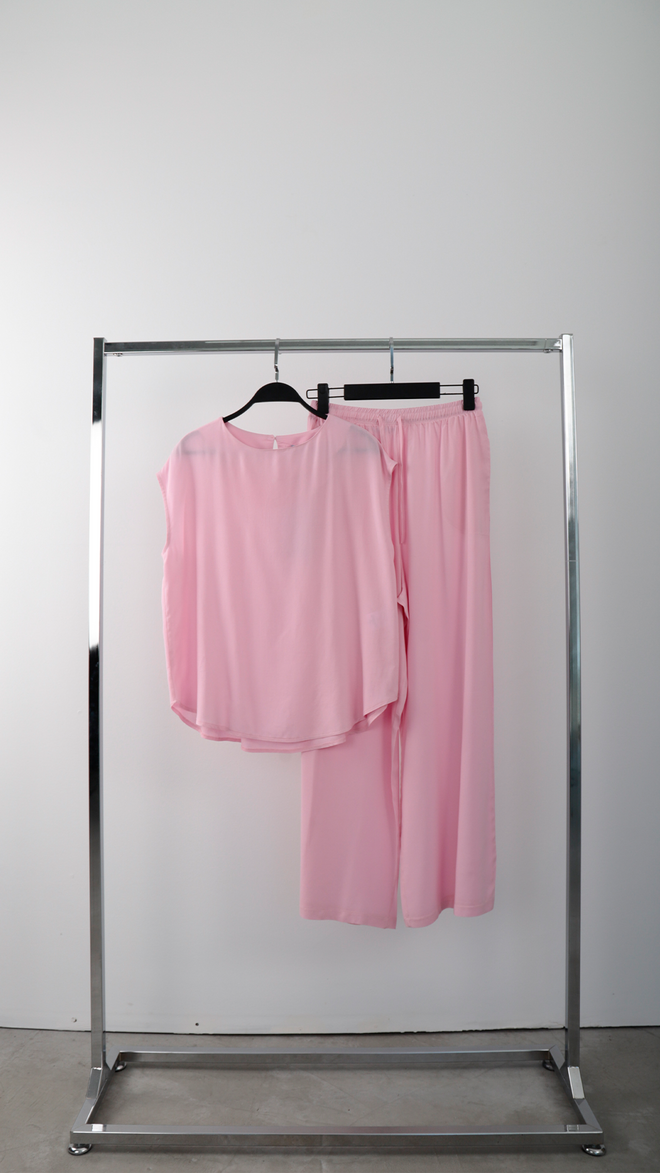 Cream Rouge Blusa Rosa Con Mangas Cortas Para Trabajo Y Fiesta Ropa al por mayor 0