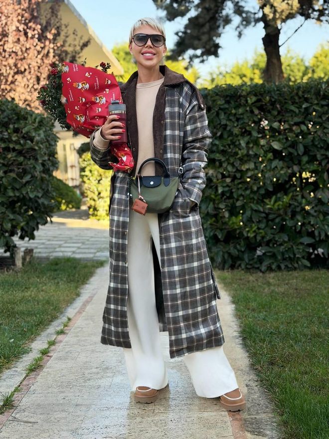 Cream Rouge Gabardine Castanha Clássica Single Breasted Shacket Roupas por atacado Casual