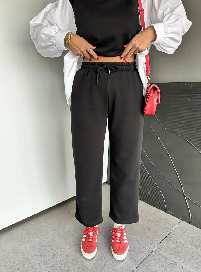 Cream Rouge Черный Комплект Спортивного Костюма Повседневный Виды Спорта Уличная Одежда Джоггер Оптовая продажа одежды Зима