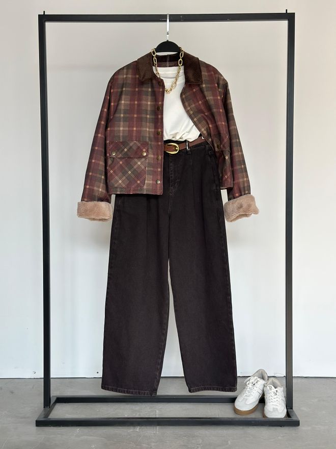 Cream Rouge Браон Панталоне Палаzзо Са Широким Ногавицама Велепродаја одеће скроман