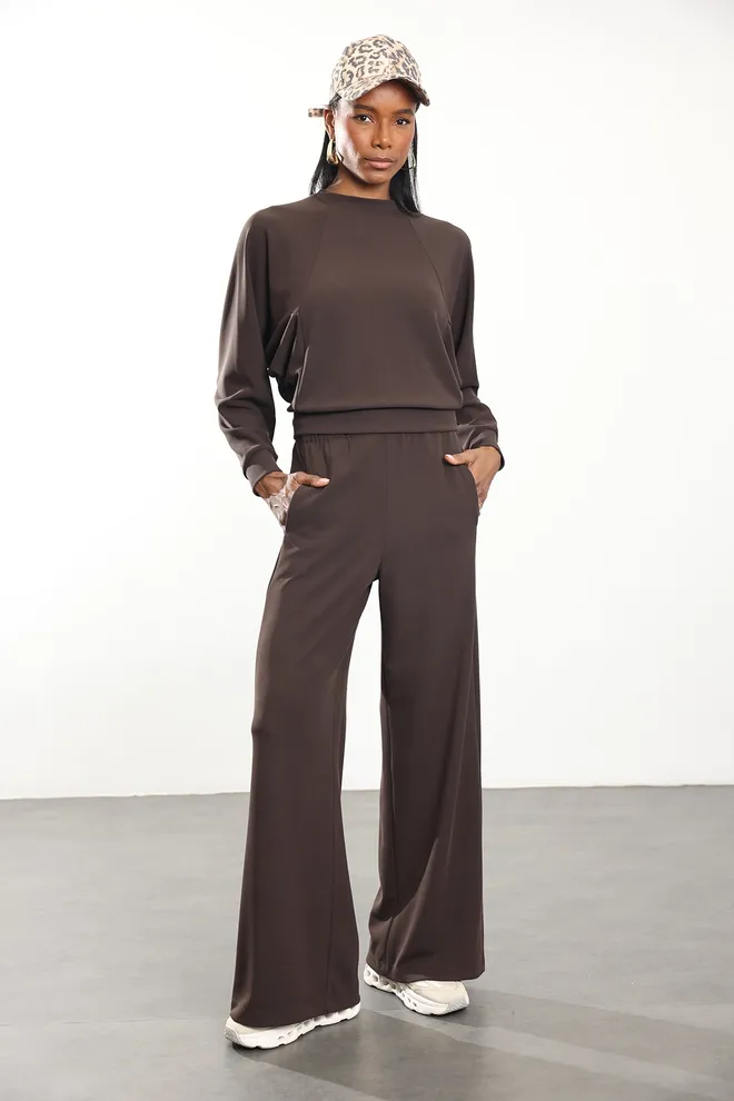 Cream Rouge Brown Casual Sport Streetwear Suit Wholesale Clothing 1