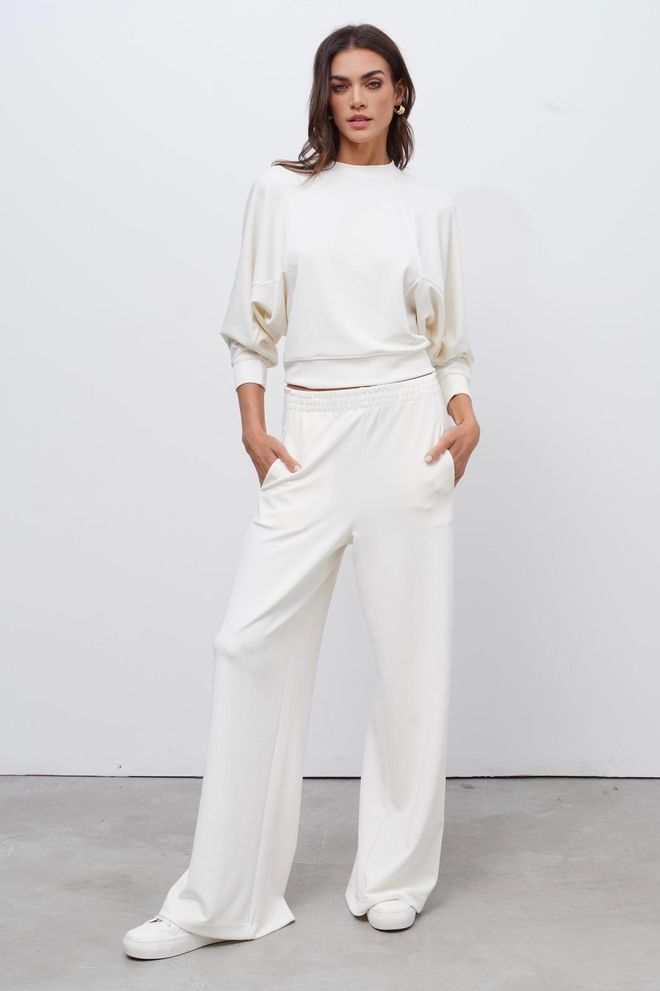 Cream Rouge Weiß Lässig Sport Modest Bluse Großhandelskleidung Modest