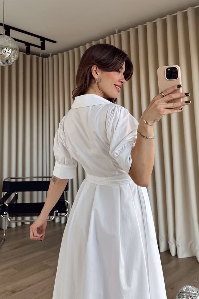 Cream Rouge White Casual Elegant Formal Modest Shirt Dress Wholesale Clothing Summer