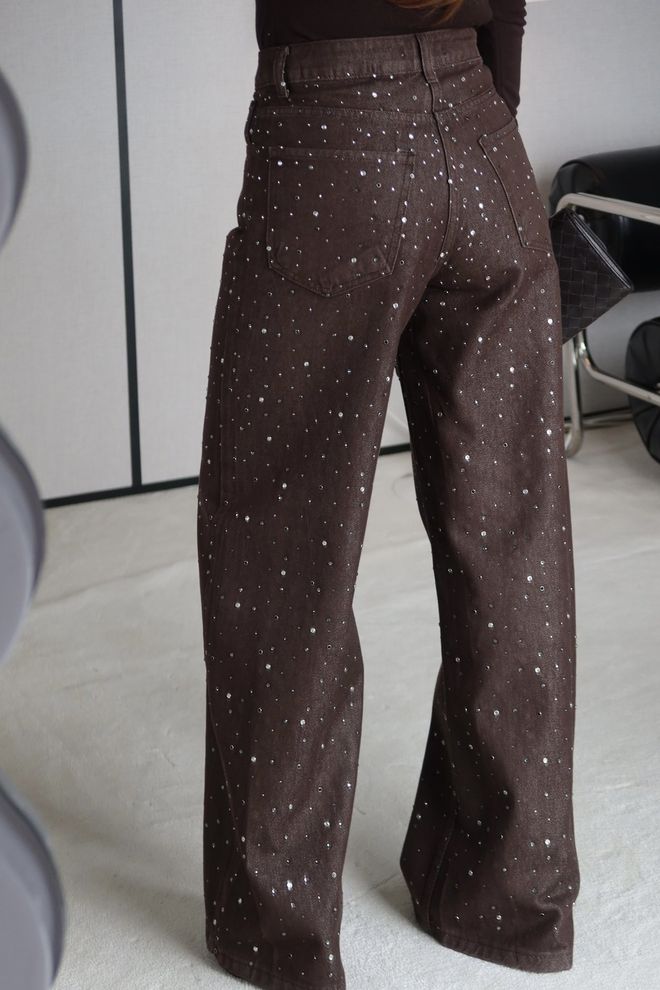 Cream Rouge Brown Elegant Wide Leg Palazzo Pants Wholesale Clothing Summer