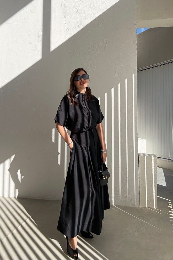 Cream Rouge Кхаки Елегантна Скромна Блуза С Шал Яка Дрехи на едро 1