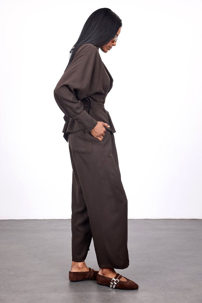 Cream Rouge Brown Elegant Formal Vintage Shirt Wholesale Clothing 1