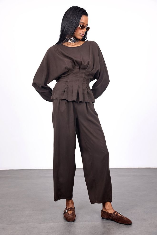 Cream Rouge Brown Elegant Formal Vintage Shirt Wholesale Clothing Summer