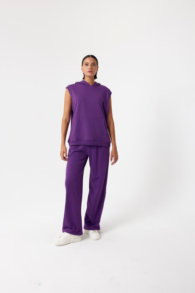 Cream Rouge Maglia con cappuccio Viola Abbigliamento all'ingrosso Casuale