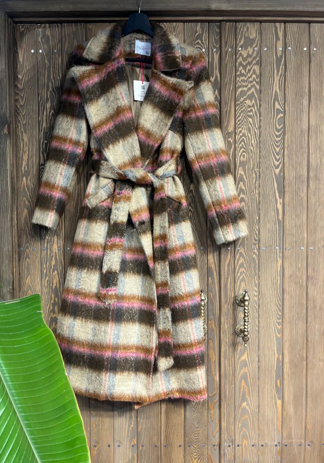 Cream Rouge Cachet Coat Brown Wholesale Clothing Casual
