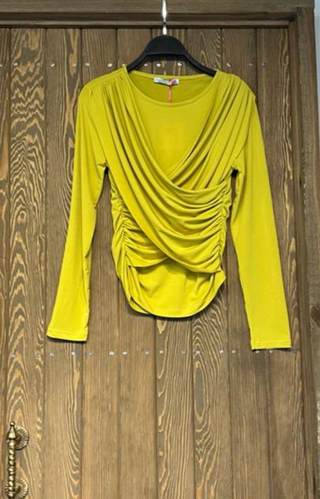 Ilia Žltá Crop Top Veľkoobchod s oblečením Formálny