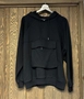A wholesale clothing model wears cro11630-kangaroo-pocket-sweatshirt-black, Turkish wholesale  of 