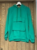 A wholesale clothing model wears cro11631-kangaroo-pocket-sweatshirt-green, Turkish wholesale  of 