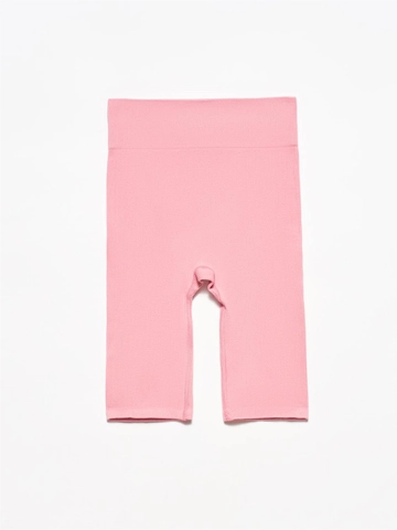A wholesale clothing model wears  Shorts - Pink
, Turkish wholesale Shorts of Ilia