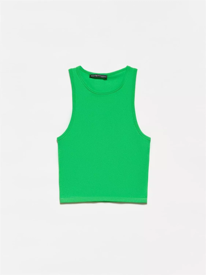 Een kledingmodel uit de groothandel draagt 15630 - Bustier - Light Green, Turkse groothandel Bustier van Ilia