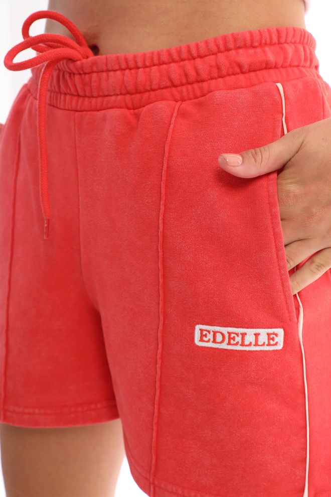 EDELLE Red Mini Women Shorts Wholesale Clothing Lounge