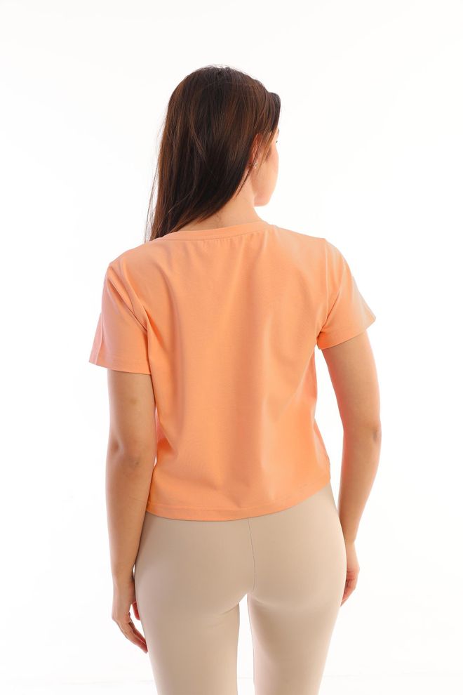 EDELLE T shirt Court À Col Rond Edelle Dusty Rose Pour Femmes Vêtements en gros Décontracté