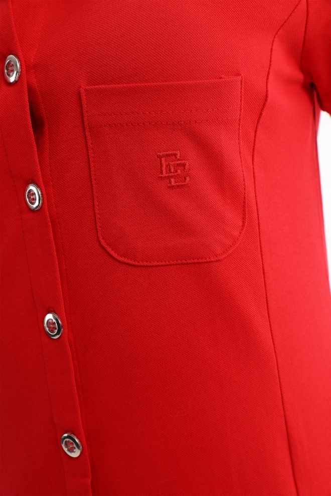 EDELLE فستان إيديل ريد بايك بأزرار كاجوال ملابس بالجملة 5