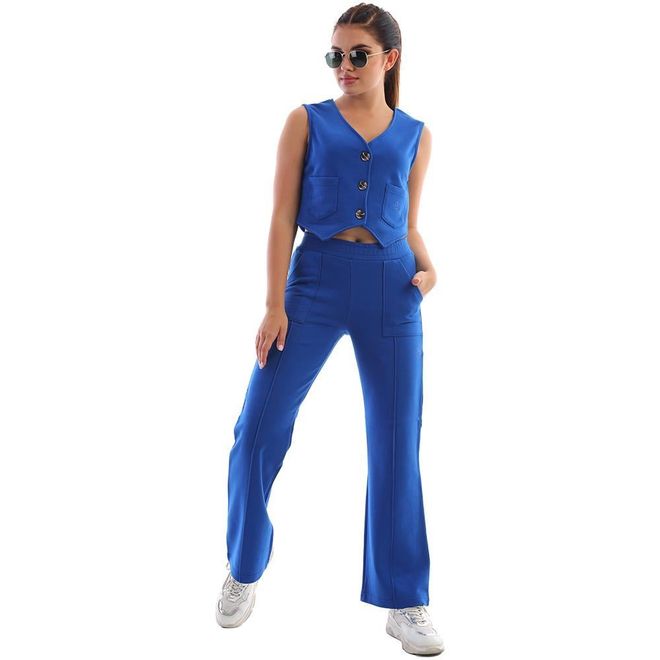 EDELLE Tuta Da Ginnastica Blu Edelle Saks Abbigliamento all'ingrosso Casuale