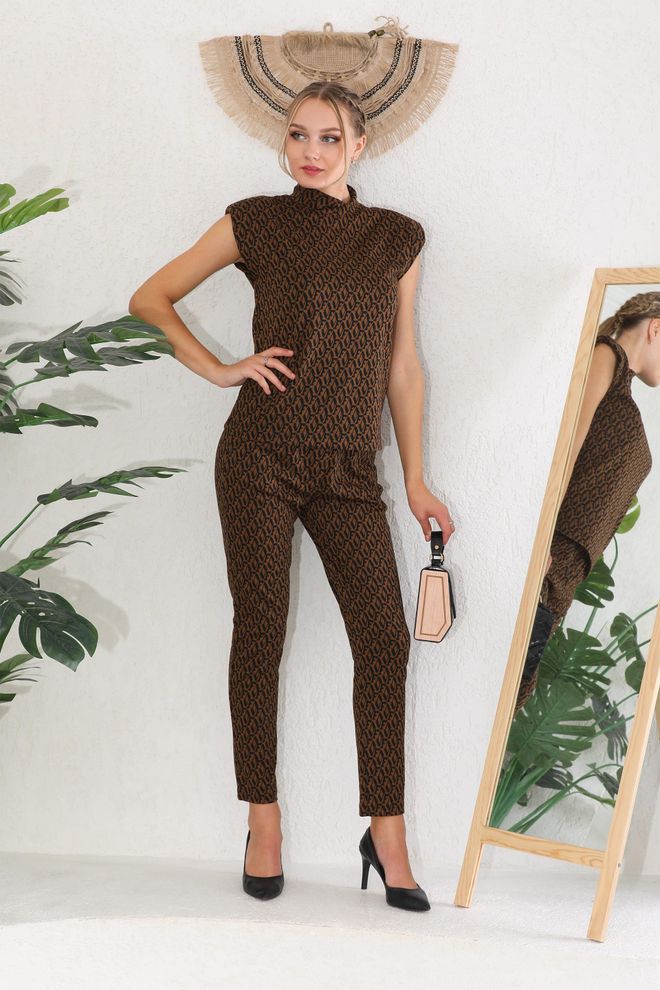 EDELLE Abito Doppio Con Motivo Jacquard Imbottito Abbigliamento all'ingrosso Elegante