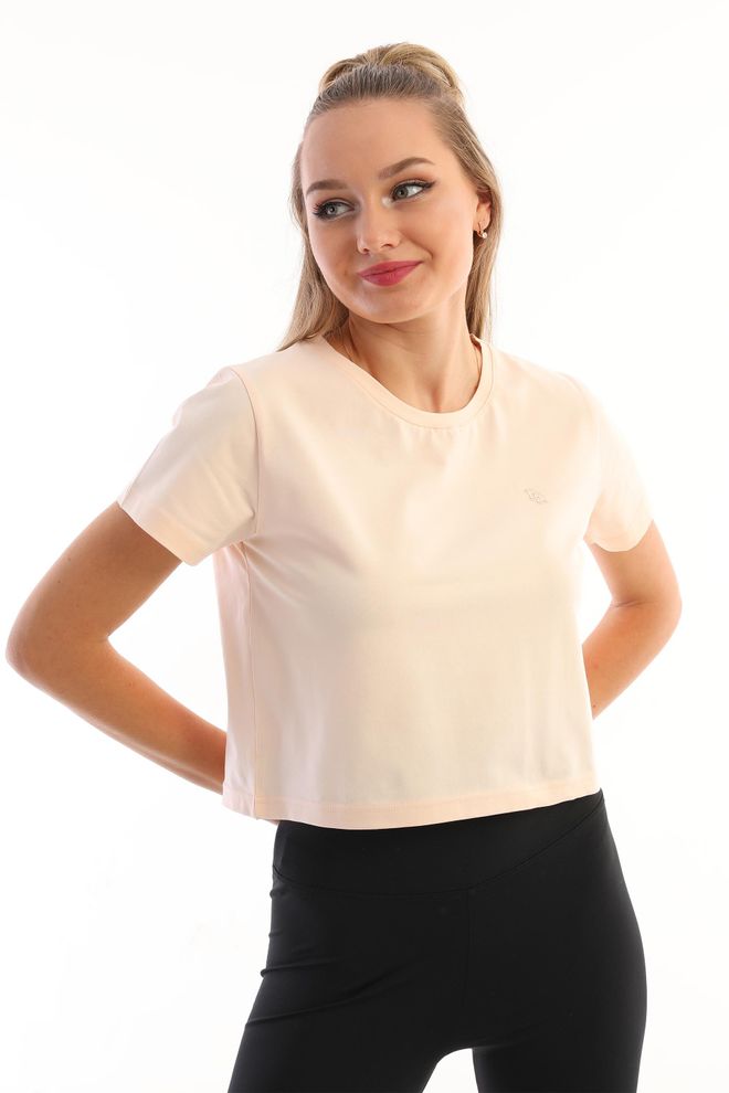 EDELLE T shirt Court À Col Rond Pour Femmes Vêtements en gros Décontracté