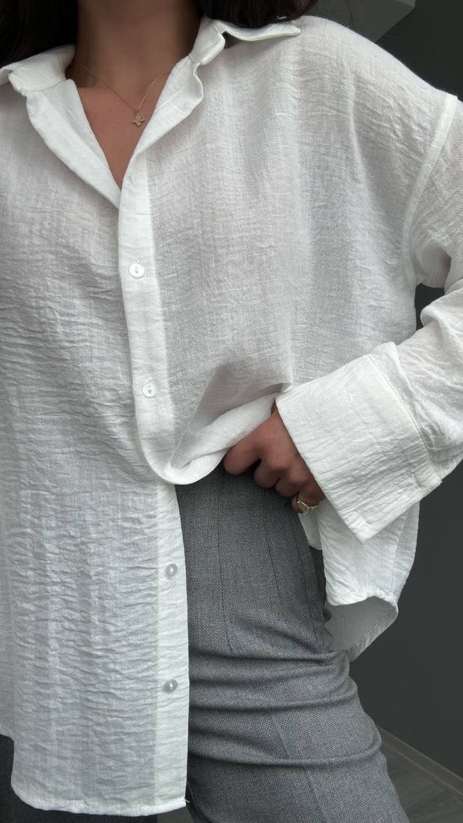 Ilia Koszula Biała Hurtowa sprzedaż odzieży Casual