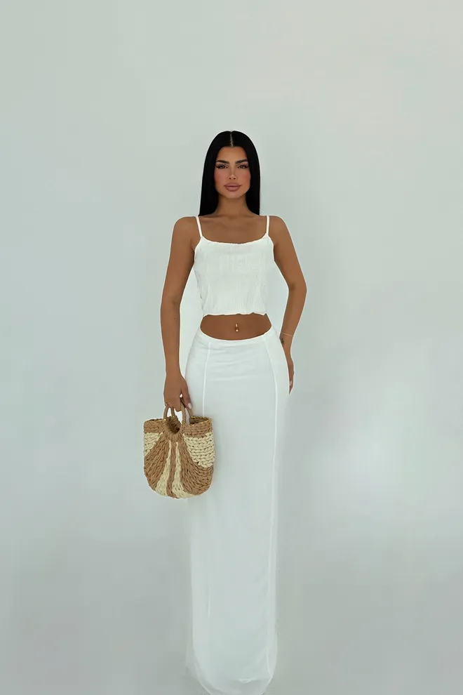 EYYO ATELIER Traje Bellezza Blanco Ropa al por mayor Elegante