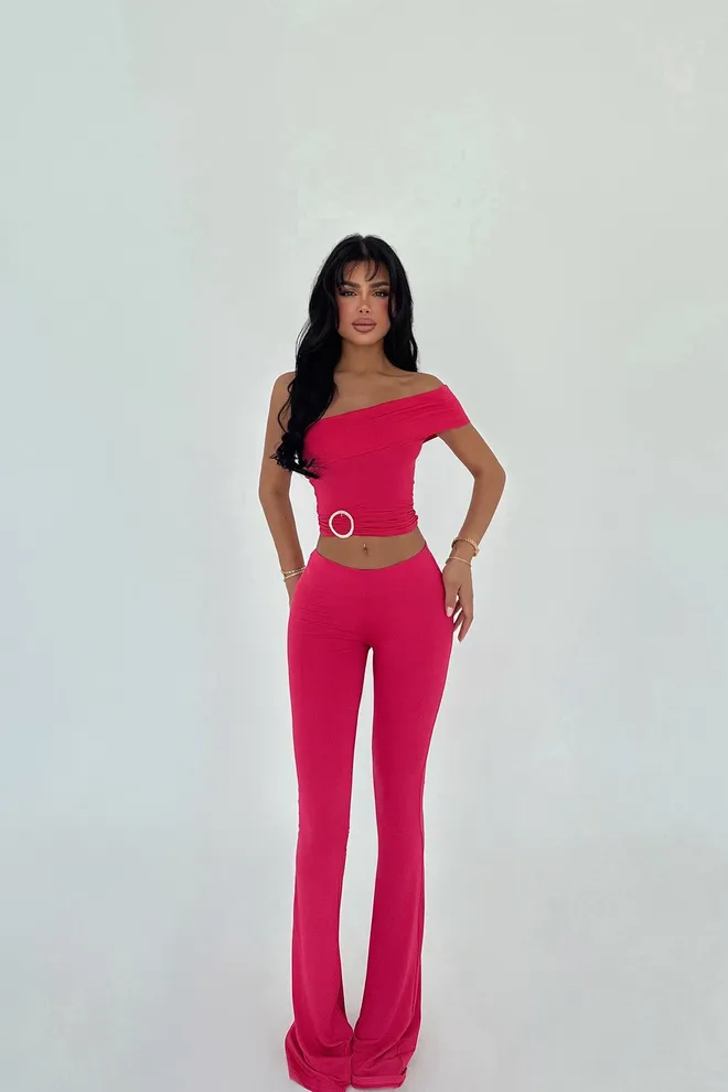EYYO ATELIER Traje De Pantalón Fucsia Ropa al por mayor Elegante