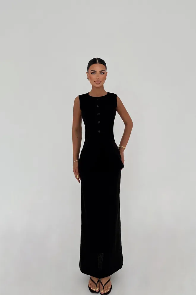 EYYO ATELIER Zwart Rokpak Groothandel Kleding Elegant