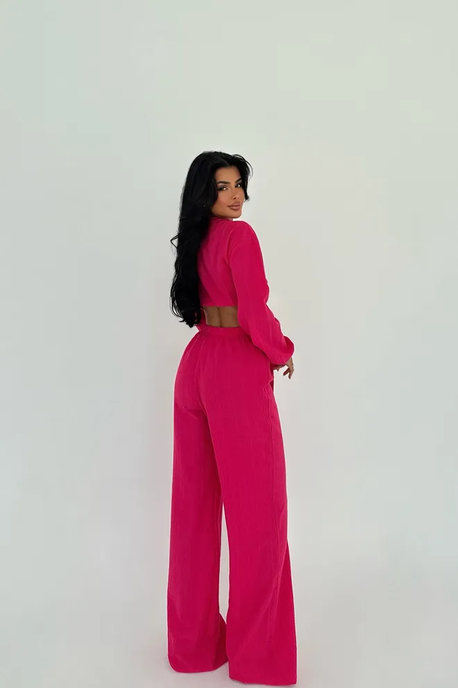 EYYO ATELIER Costum Fuchsia Adelina Legat Îmbrăcăminte cu ridicata 2
