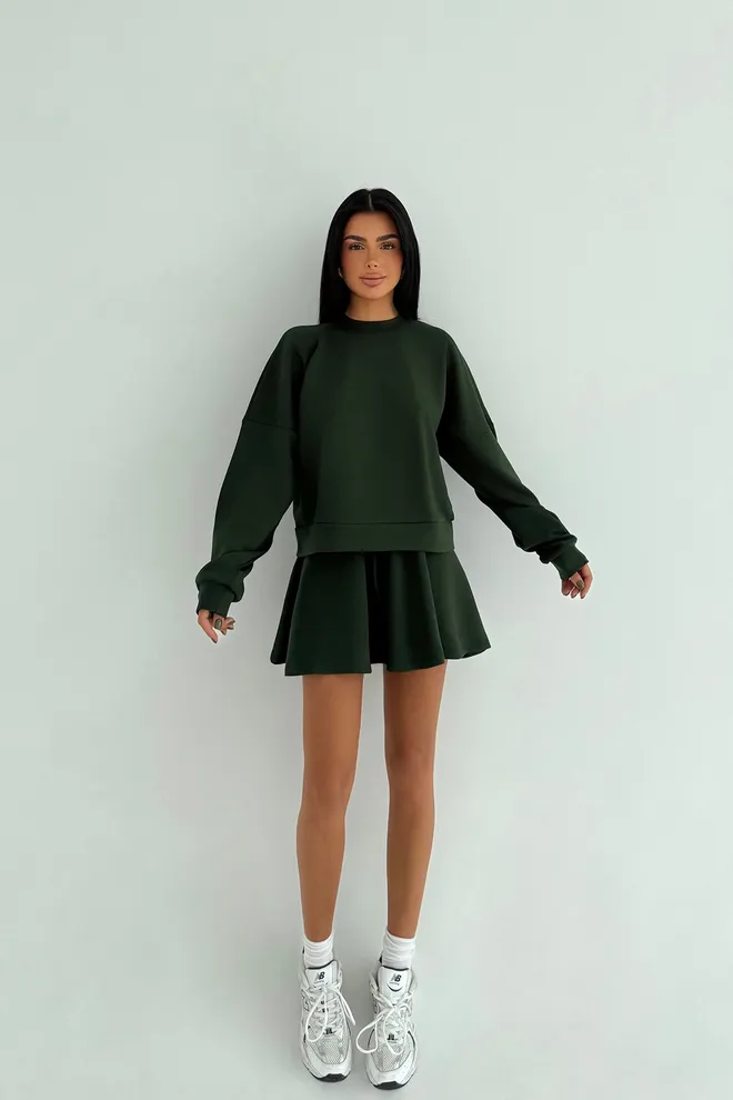 EYYO ATELIER Set Verde Casual Sport De Stradă Îmbrăcăminte cu ridicata Casual