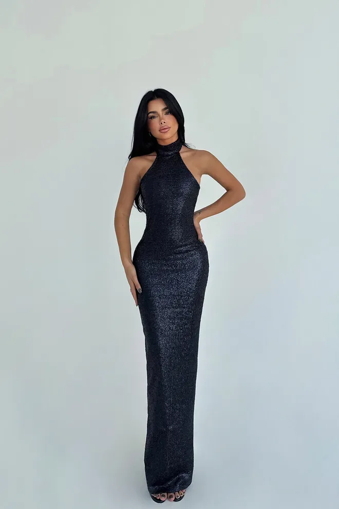 EYYO ATELIER Negru Sexy Elegant Glam Formal Rochie Bodycon Îmbrăcăminte cu ridicata Elegant