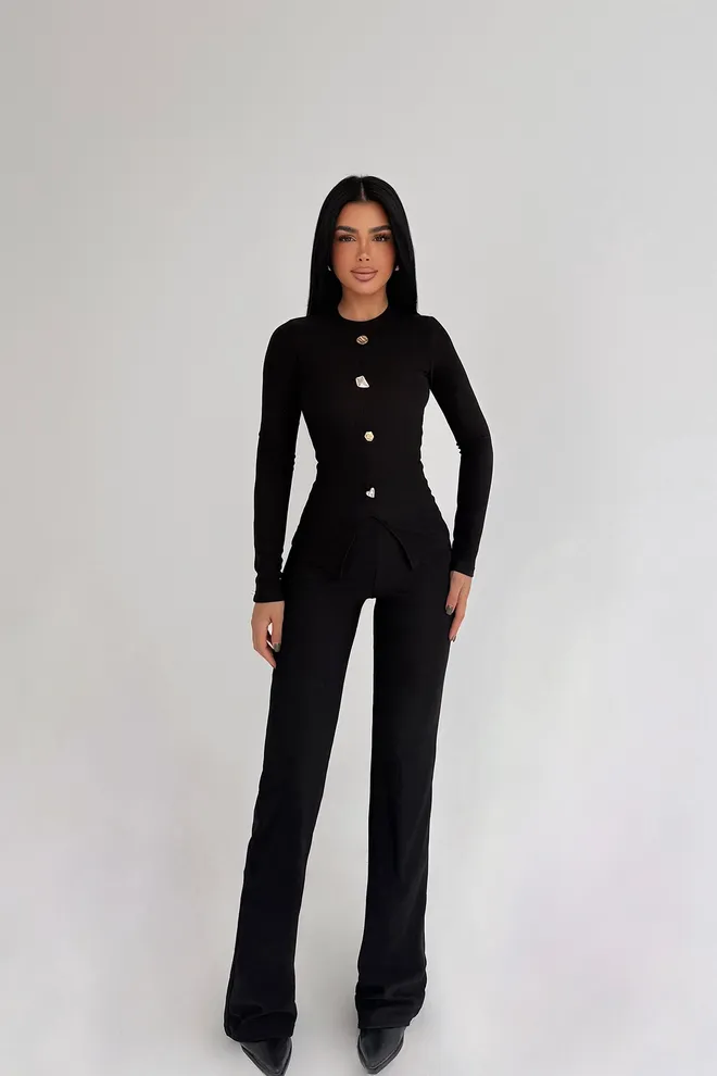EYYO ATELIER Black Slim Fit Formal Elegant Suit Wholesale Clothing Formal