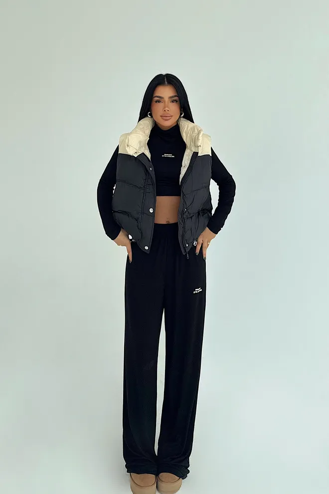 EYYO ATELIER Μαύρο Αμάνικο Μπλουζάκι Casual Αθλητικό Streetwear Χονδρικό εμπόριο ενδυμάτων Casual