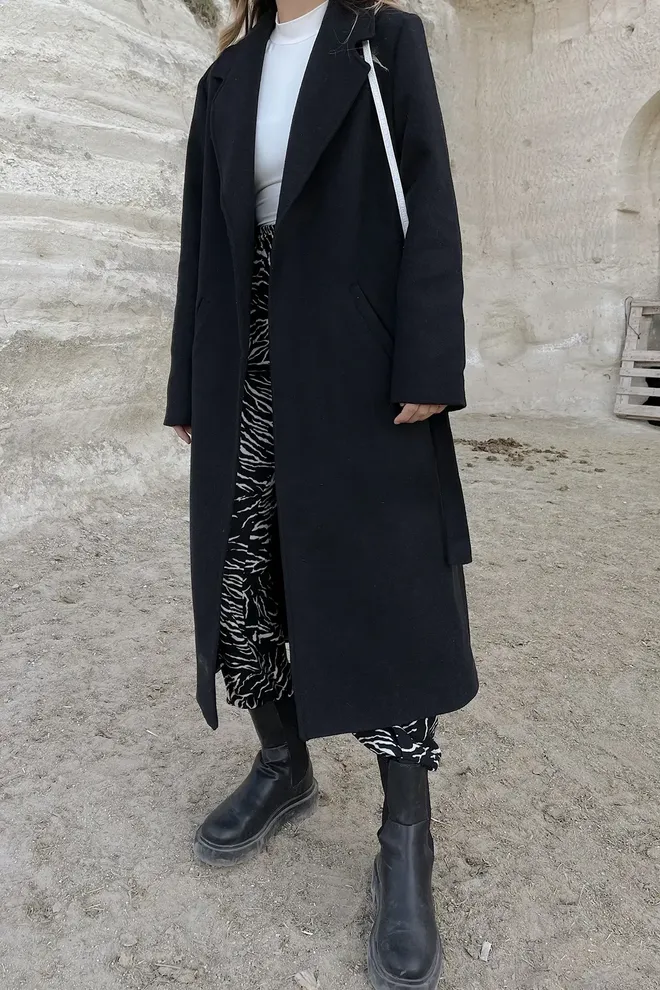 EYYO ATELIER Casaco Preto Elegante De Um Só Peito Com Padrão Xadrez Roupas por atacado 5