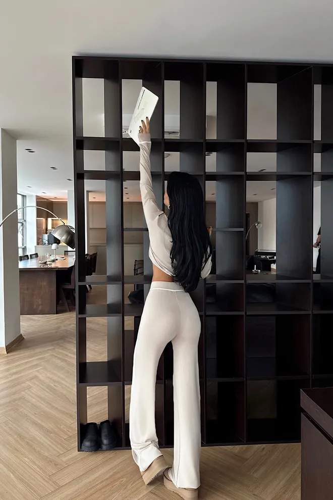 EYYO ATELIER Costum Bej Croială Cambrată Casual Sport Sexy Îmbrăcăminte cu ridicata Sport