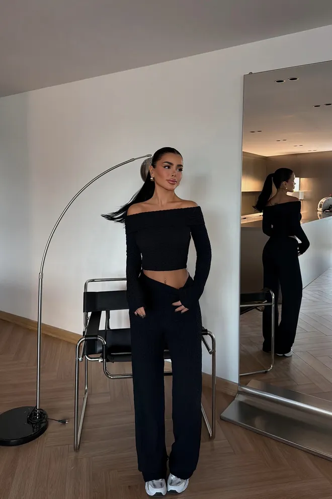 EYYO ATELIER Traje Laveau Negro Ropa al por mayor 0