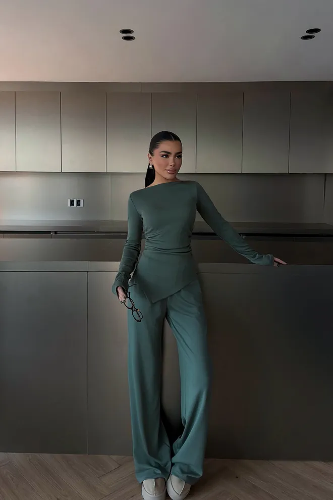 EYYO ATELIER Traje Borelli Verde Ropa al por mayor 0