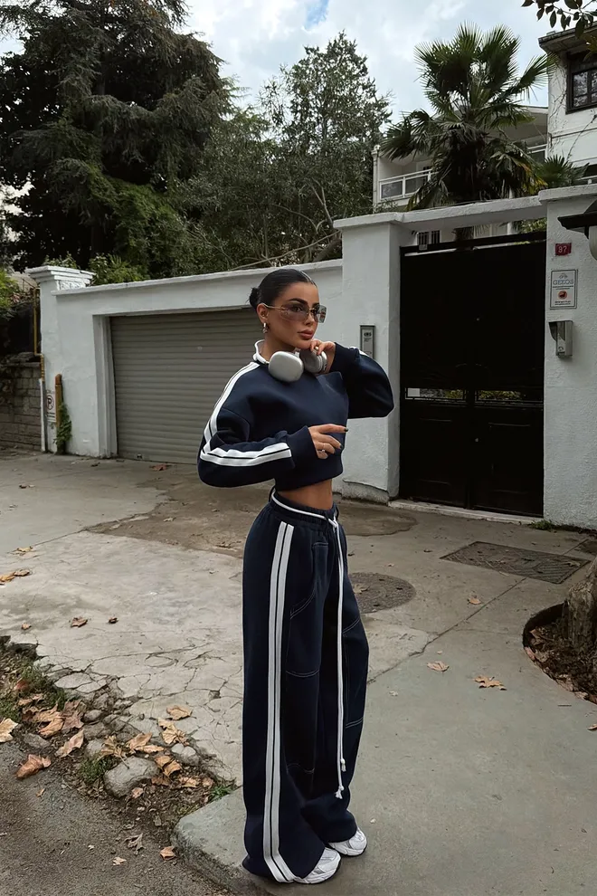 EYYO ATELIER Ταγέρ Μπλε Μαρέν Casual Αθλητικό Streetwear Χονδρικό εμπόριο ενδυμάτων Casual