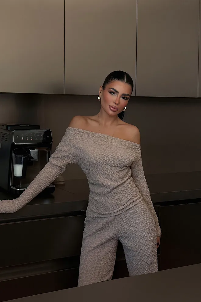 EYYO ATELIER Beige Casual Elegant Suit Wholesale Clothing 1