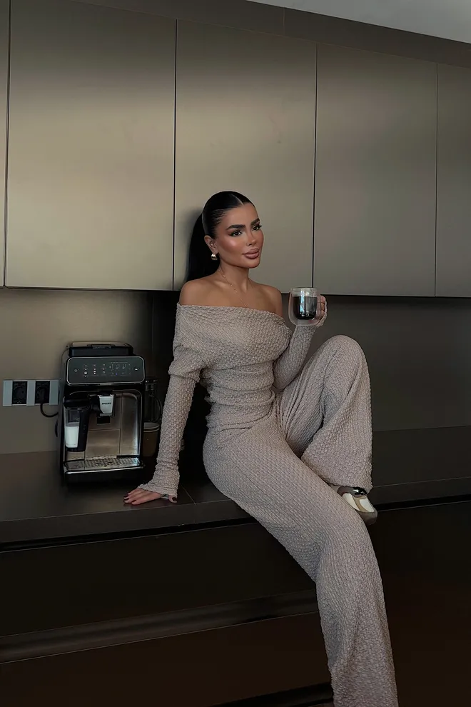 EYYO ATELIER Beige Casual Elegant Suit Wholesale Clothing Lounge